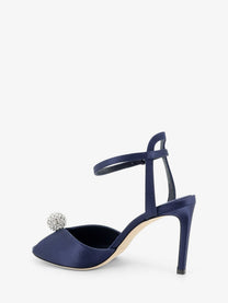 Jimmy Choo Women's Sacora Satin Sandals Blue