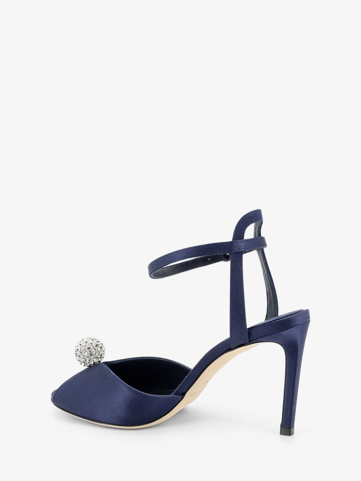 Jimmy Choo Women's Sacora Satin Sandals Blue, view 3