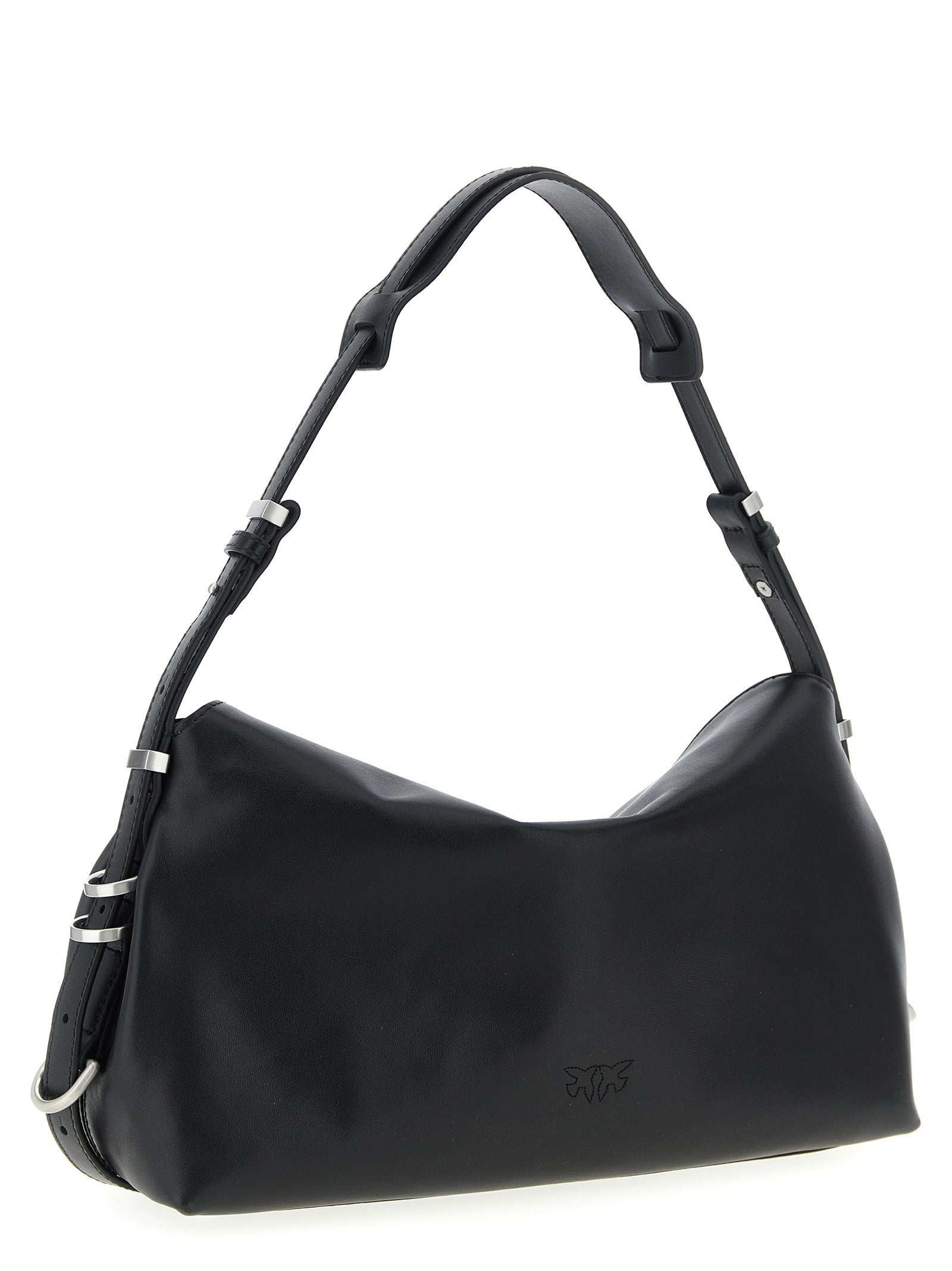 Pinko Saddle Baguette Shoulder Bag Black