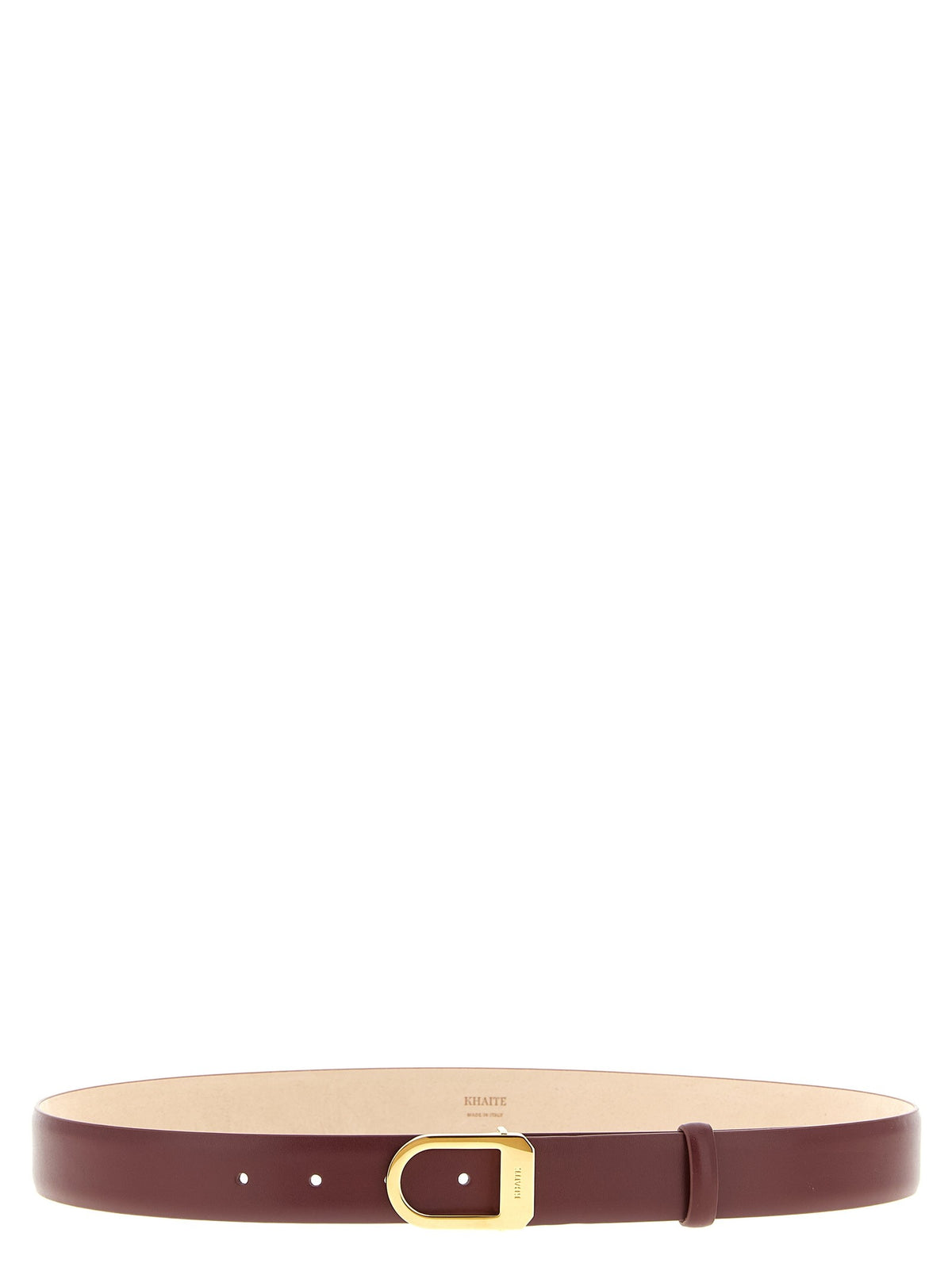 Khaite Saddle Belt Red