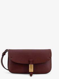 Pinko Women's Saddle Flat Leather Crossbody Bag Red