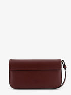 Pinko Women's Saddle Flat Leather Crossbody Bag Red, view 2
