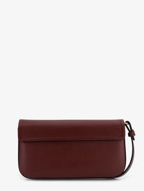 Pinko Women's Saddle Flat Leather Crossbody Bag Red, view 2