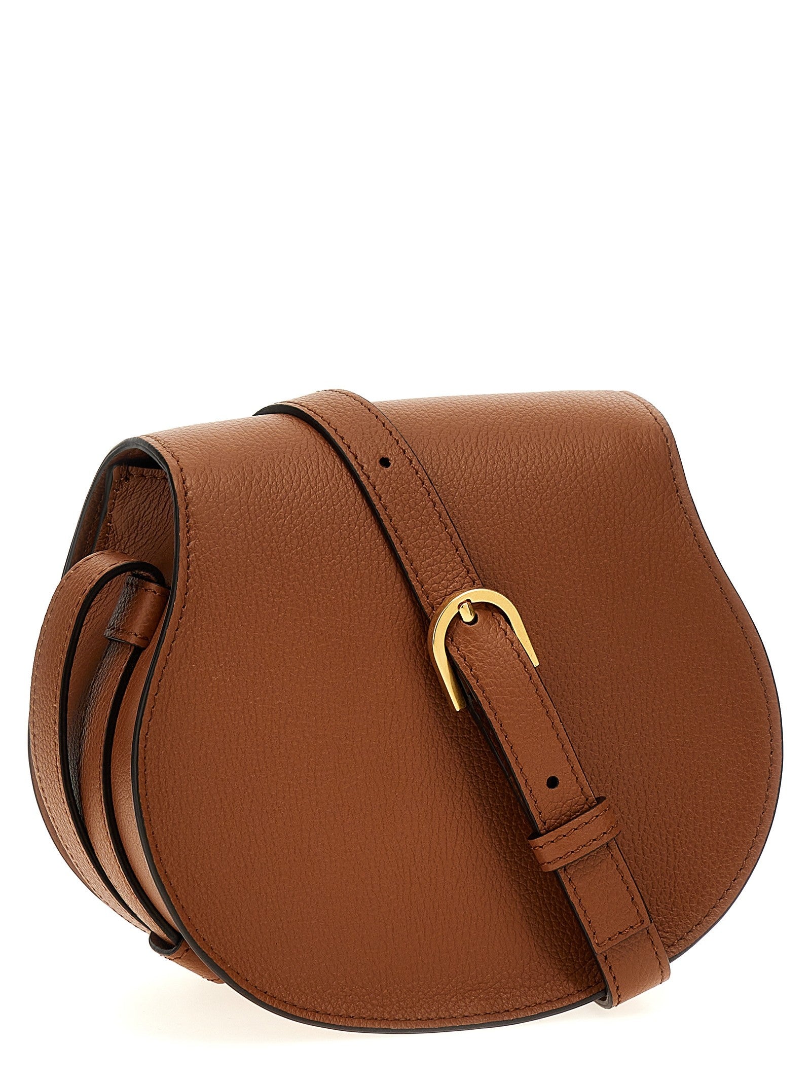 Chloé Saddle Marcie Small Crossbody Bag Brown