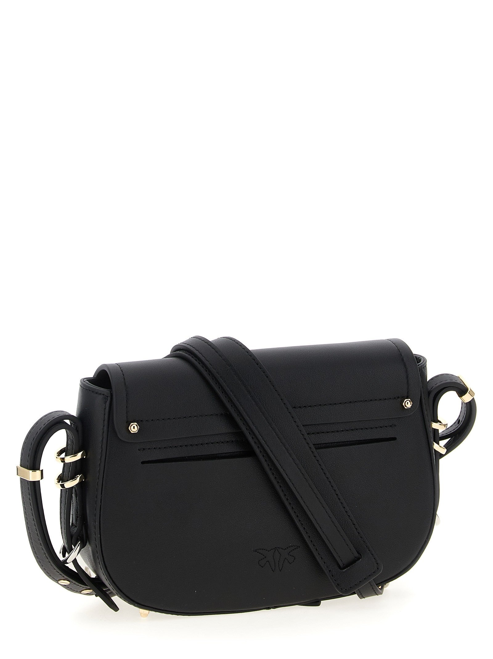 Pinko Saddle Mini Crossbody Bag Black
