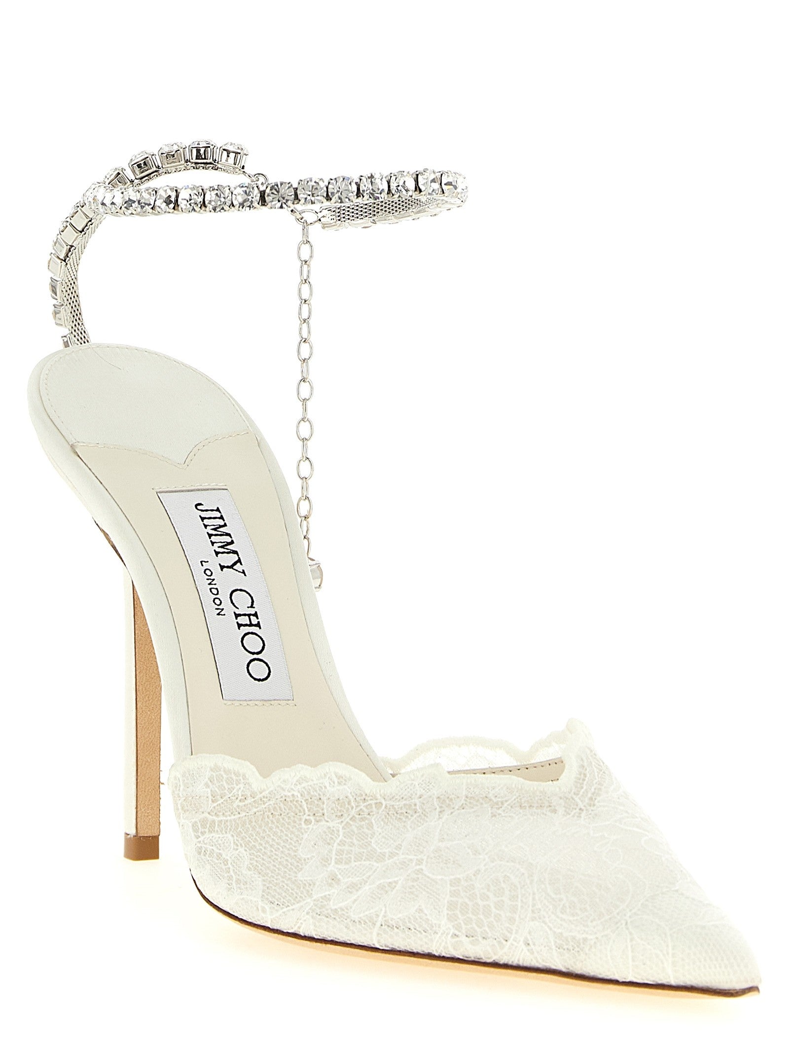 Jimmy Choo Saeda Pumps White