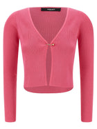 Versace Safety Pin Cardigan Pink