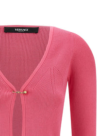 Versace Safety Pin Cardigan Pink