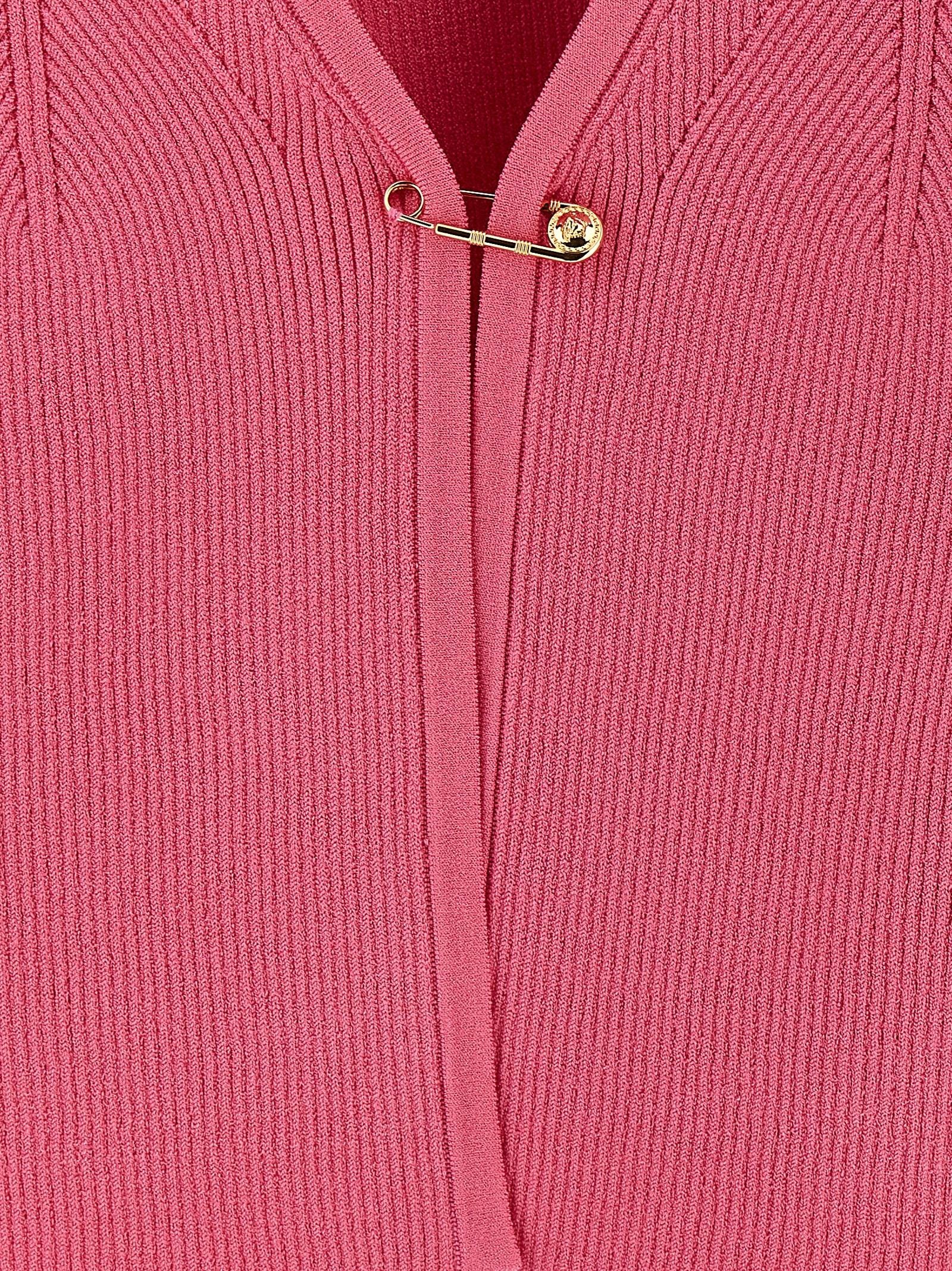 Versace Safety Pin Cardigan Pink