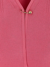 Versace Safety Pin Cardigan Pink