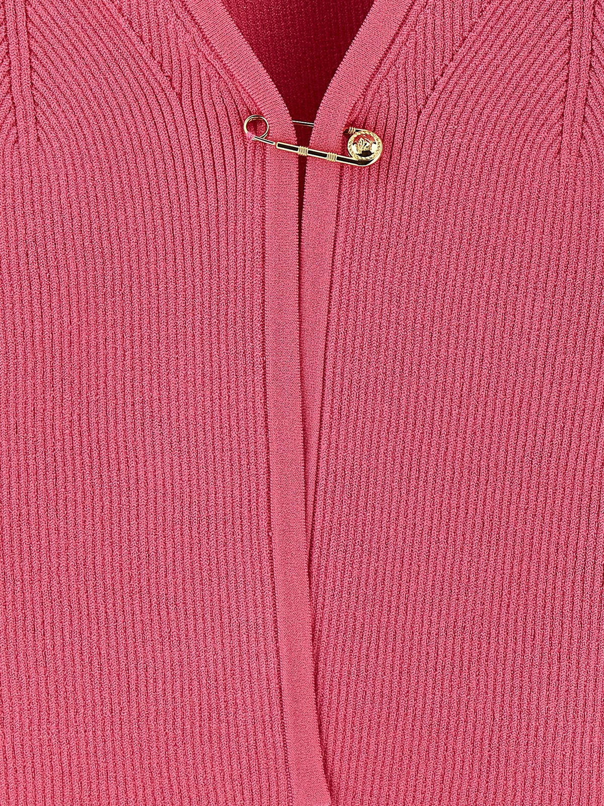 Versace Safety Pin Cardigan Pink, view 4