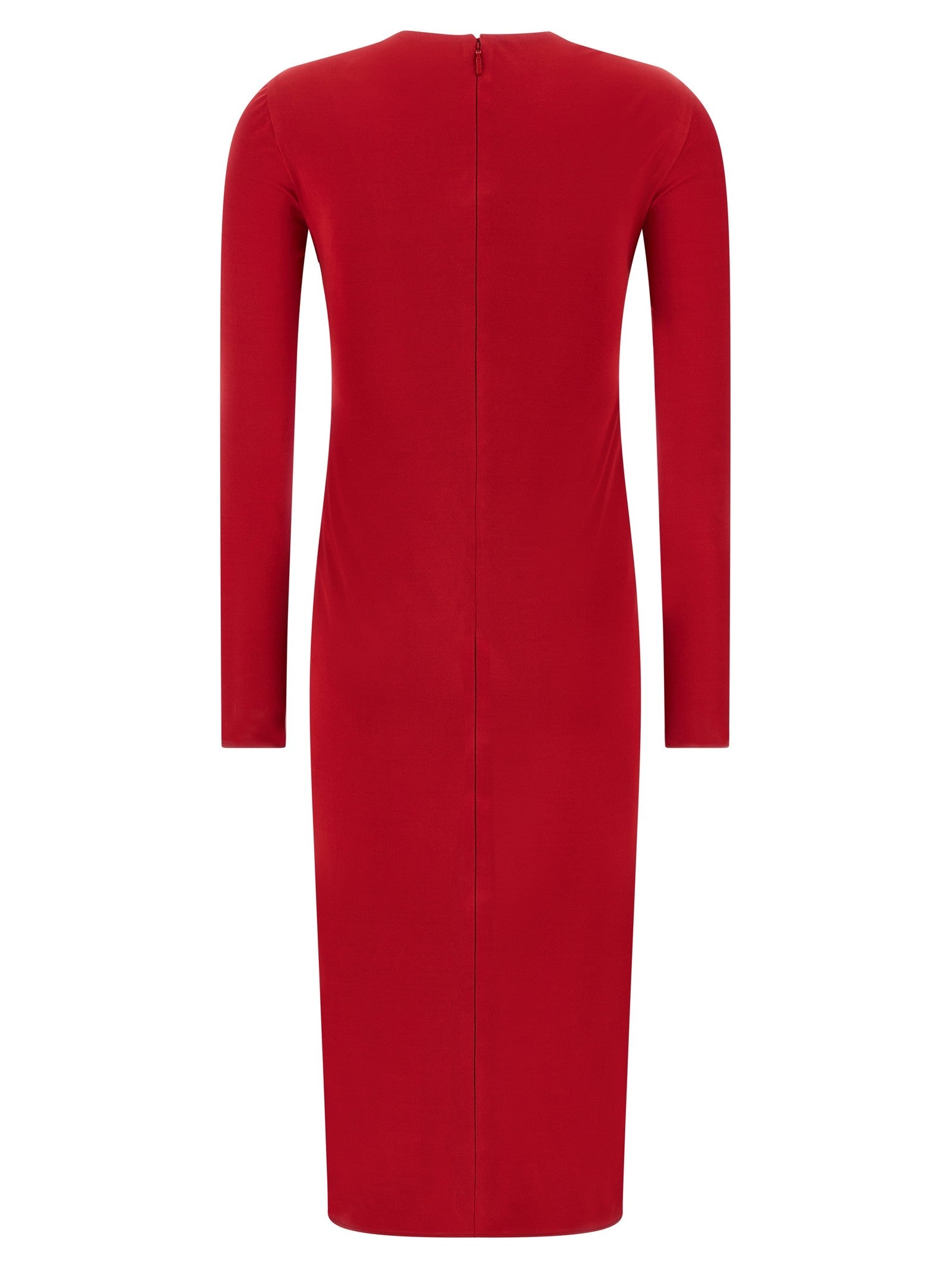 Versace Safety Pin Dress Red