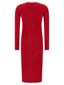 Versace Safety Pin Dress Red