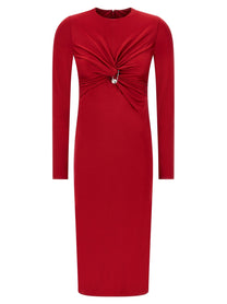 Versace Safety Pin Dress Red