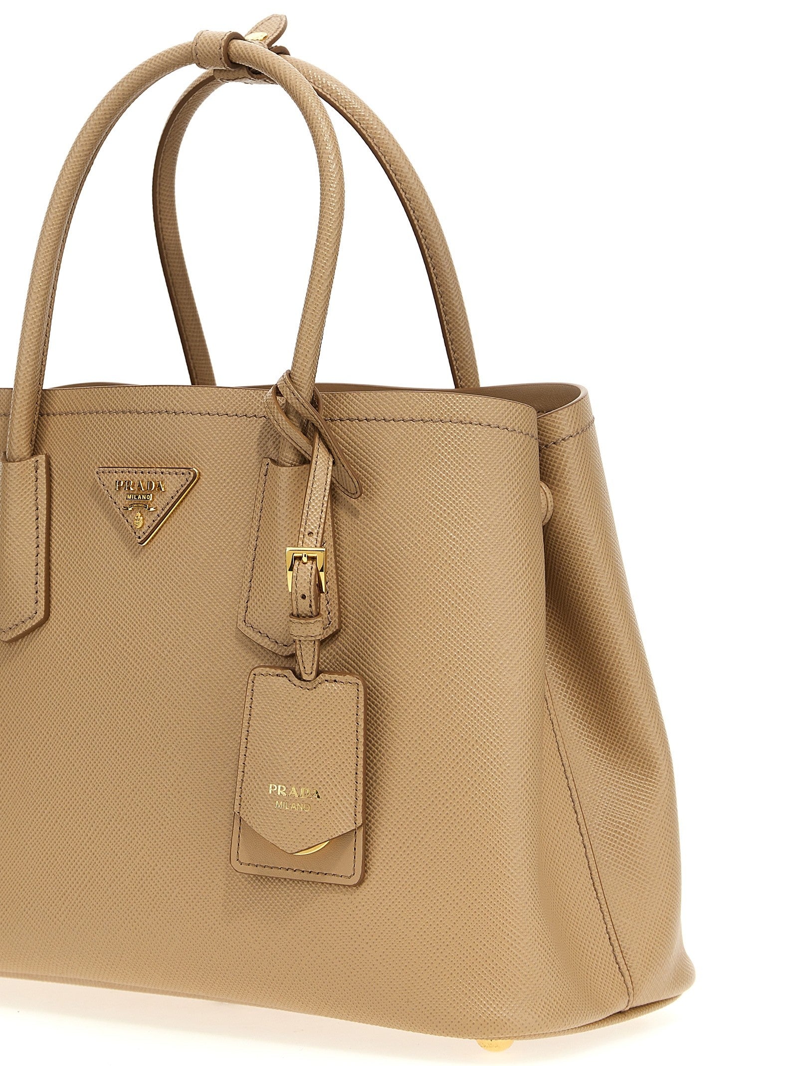 PRADA Saffiano Handbag Beige