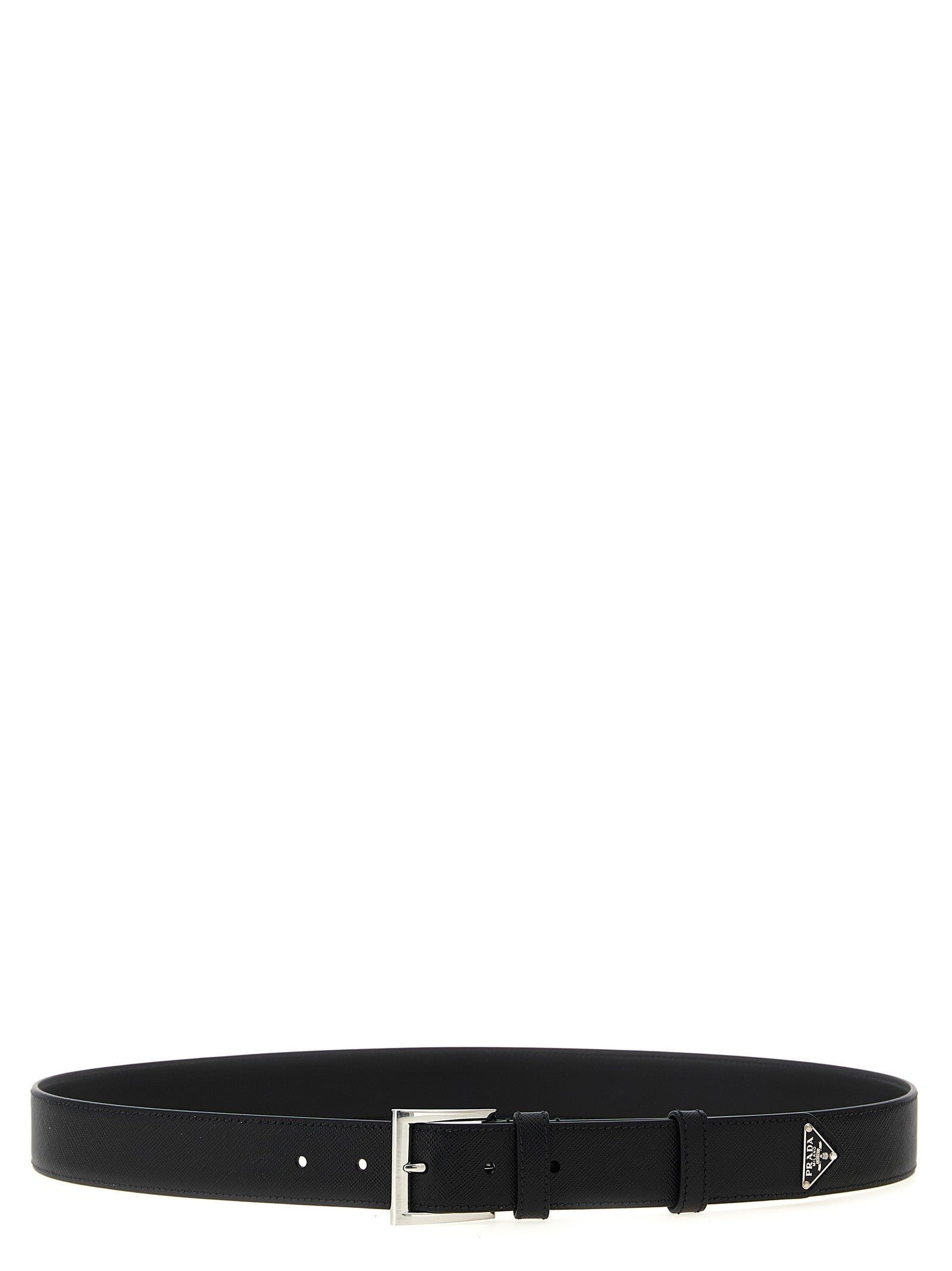 PRADA Saffiano Leather Belt Black
