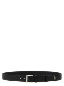 PRADA Saffiano Leather Belt Black