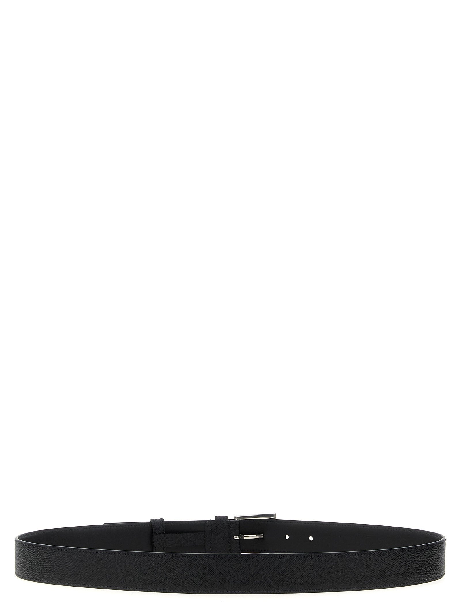PRADA Saffiano Leather Belt Black