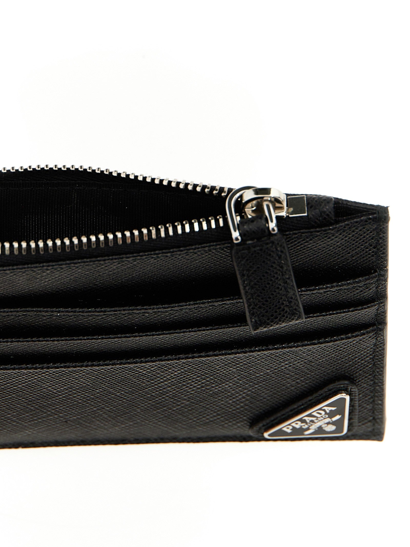 PRADA Saffiano Card Holder Black