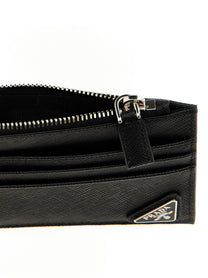 PRADA Saffiano Card Holder Black