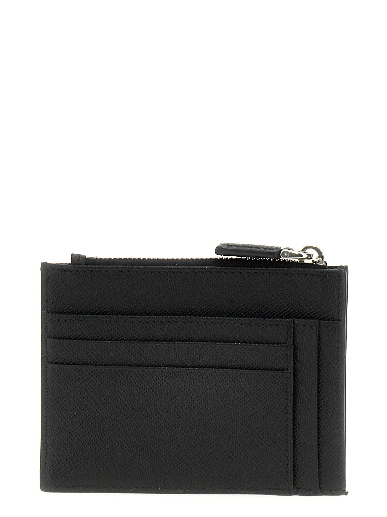PRADA Saffiano Card Holder Black