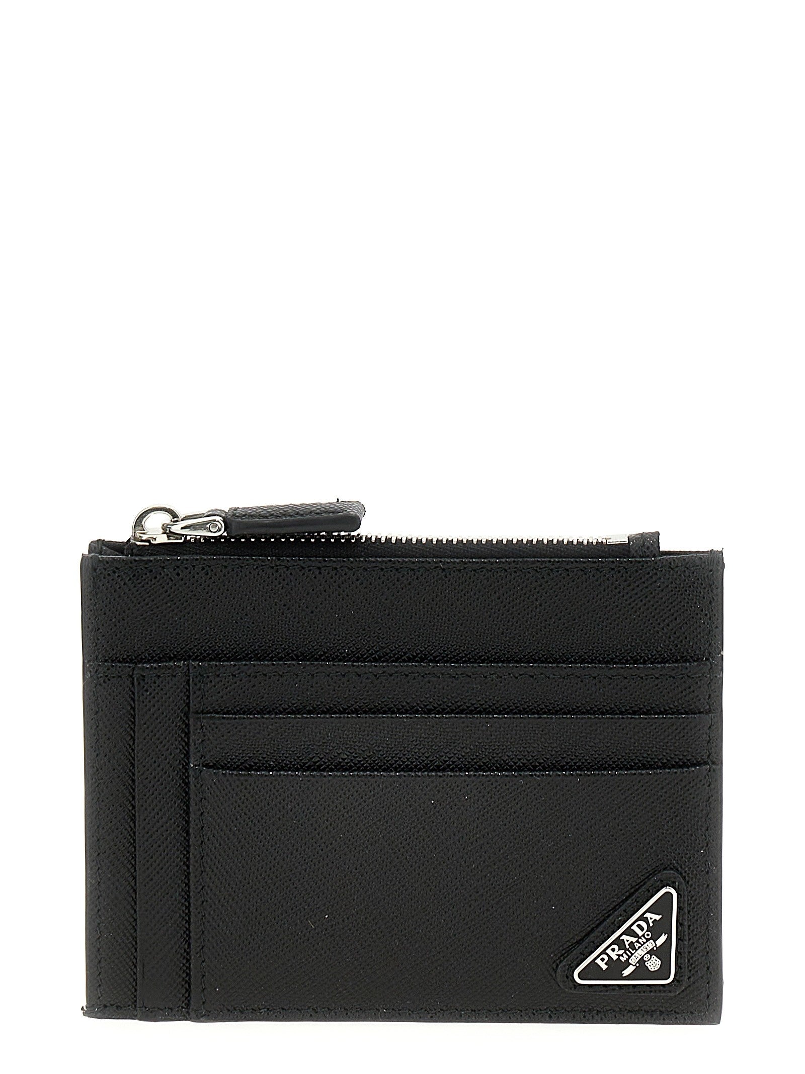 PRADA Saffiano Card Holder Black
