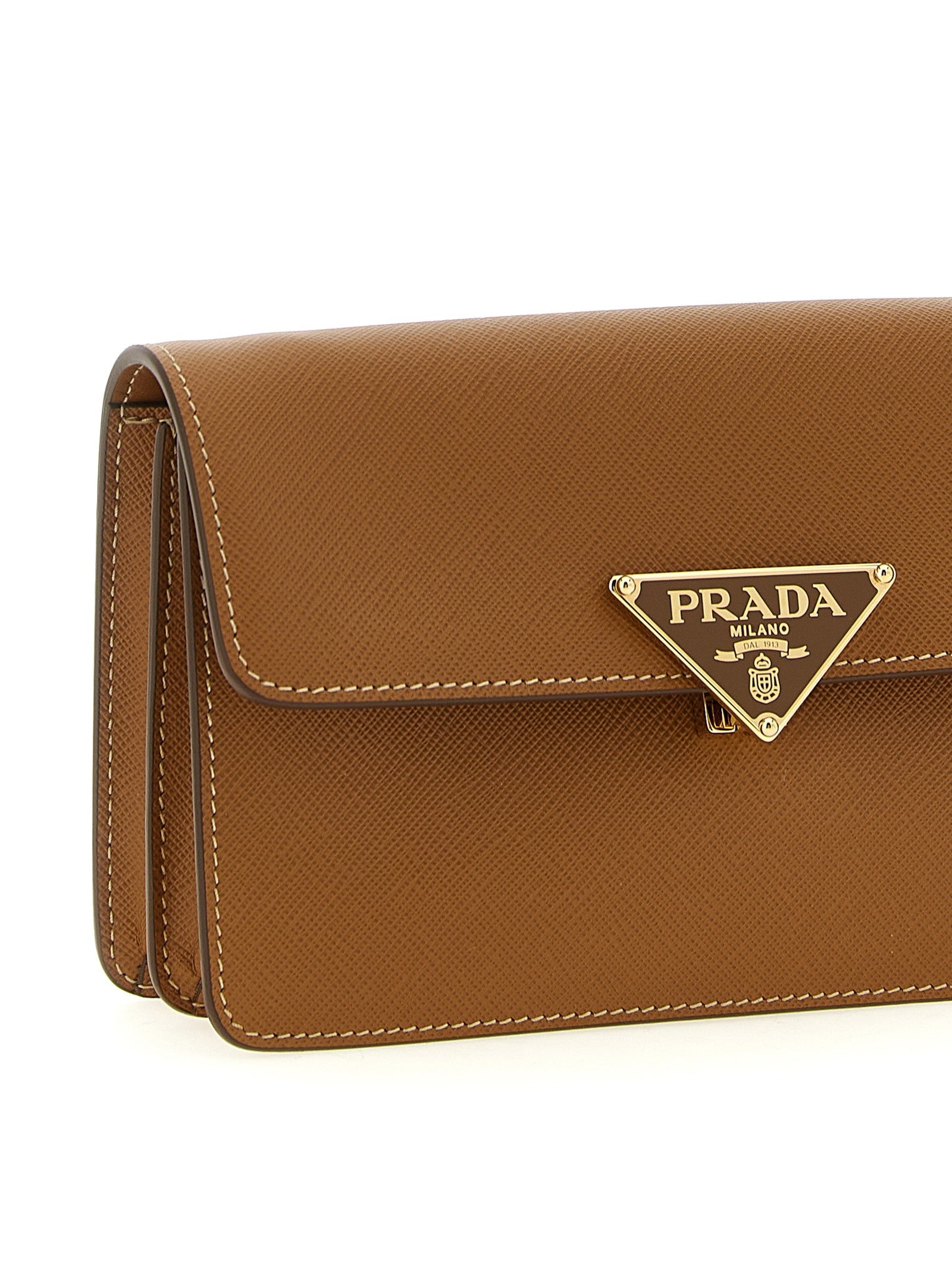 PRADA Saffiano Mini Crossbody Bag Beige
