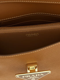 PRADA Saffiano Mini Crossbody Bag Beige