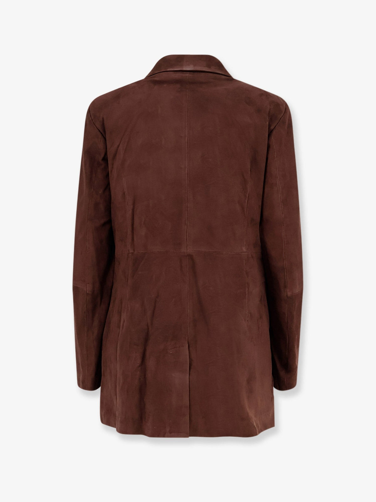 ARMA Women's Safia Suede Blazer Brown, view 2