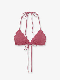 Mc2 Saint Barth Women's Sagittarius Viscose Blend Bikini Top Lurex