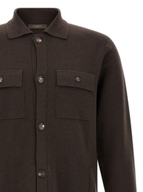 Zanone Saharan Cardigan Brown