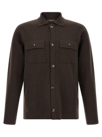 Zanone Saharan Cardigan Brown