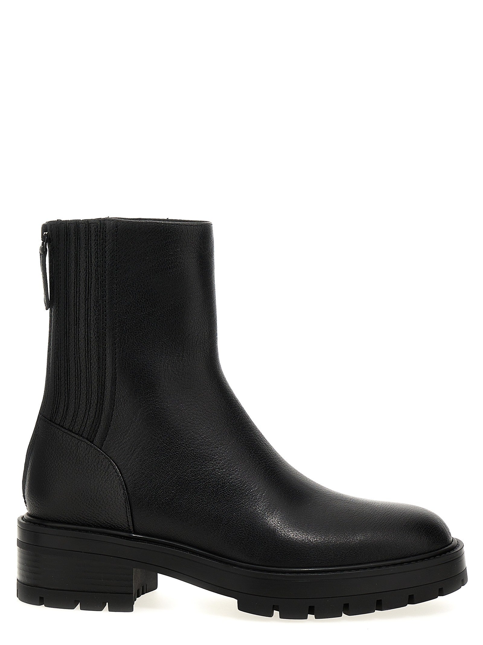 Aquazzura Saint Honore Ankle Boots Black