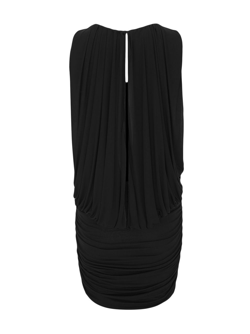 Saint Laurent - Saint Laurent Sleeveless Draped Minidress - Dresses