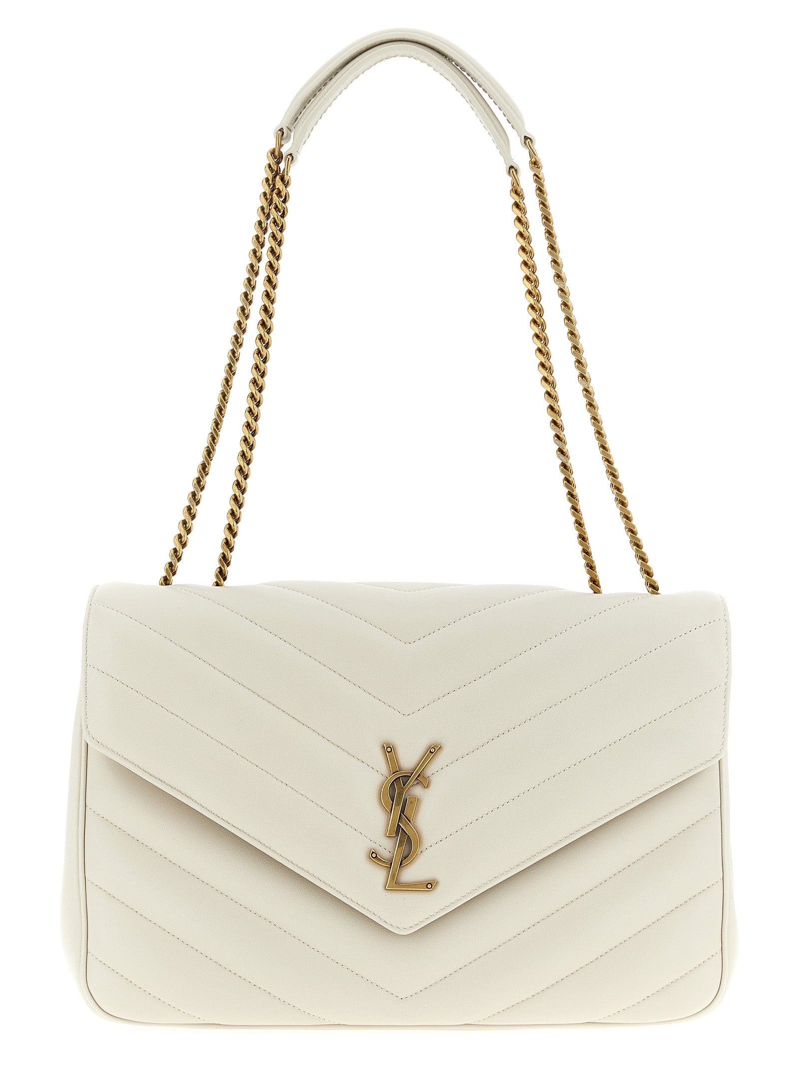 SAINT LAURENT - SAINT LAURENT - ’Loulou’ large shoulder bag - Women’s Bags