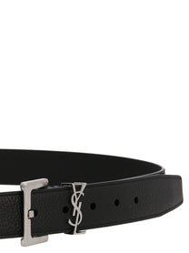 SAINT LAURENT - SAINT LAURENT - ’Monogram’ belt - Men’s Accessories