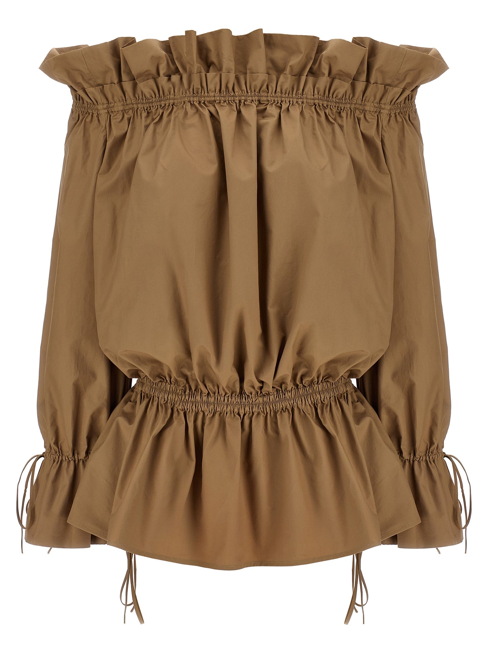 SAINT LAURENT - SAINT LAURENT - Curled dress - Women’s Clothing