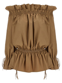 SAINT LAURENT - SAINT LAURENT - Curled dress - Women’s Clothing