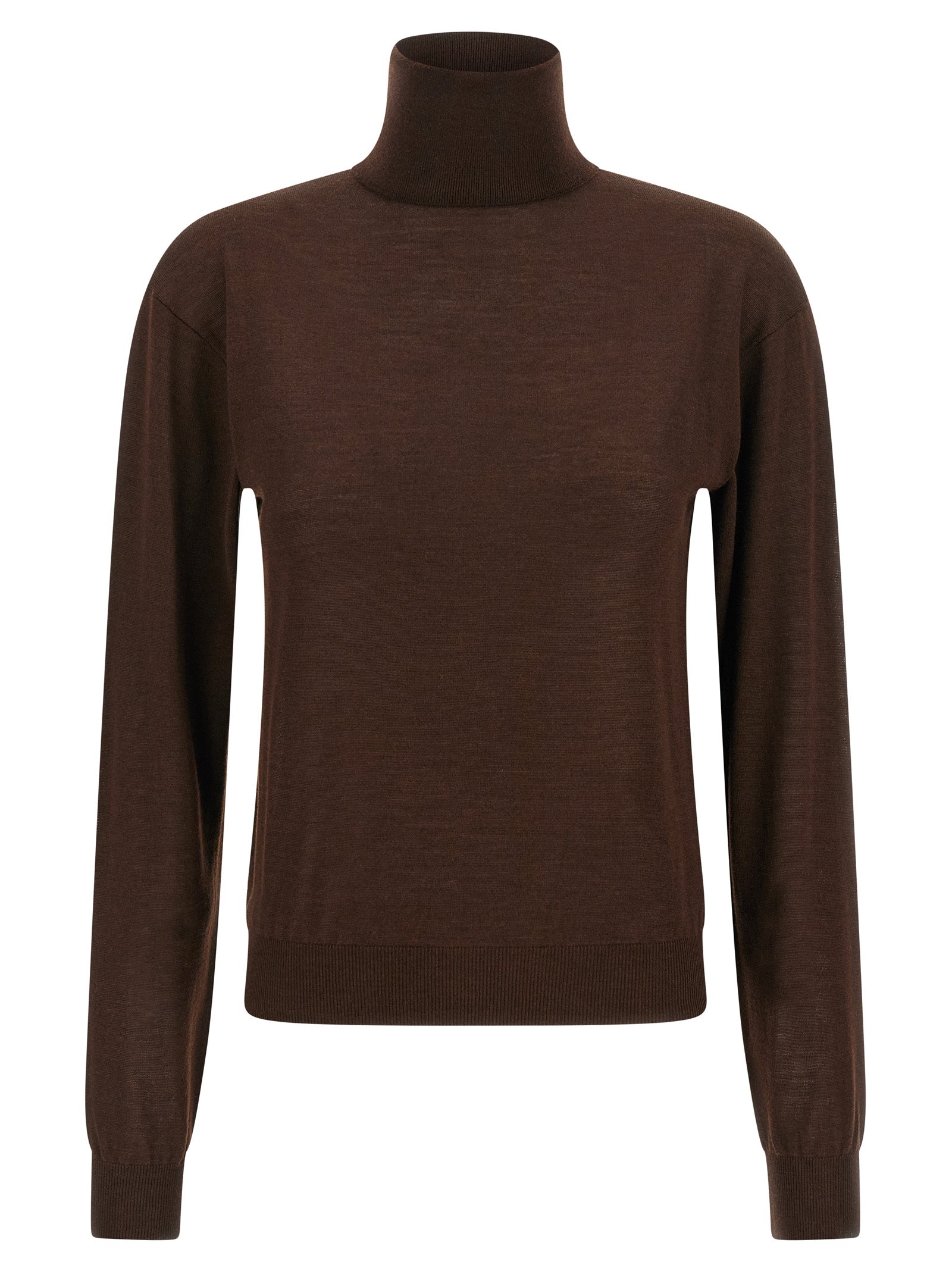 SAINT LAURENT - SAINT LAURENT - Turtleneck sweater dropped shoulders - Women’s Knitwear