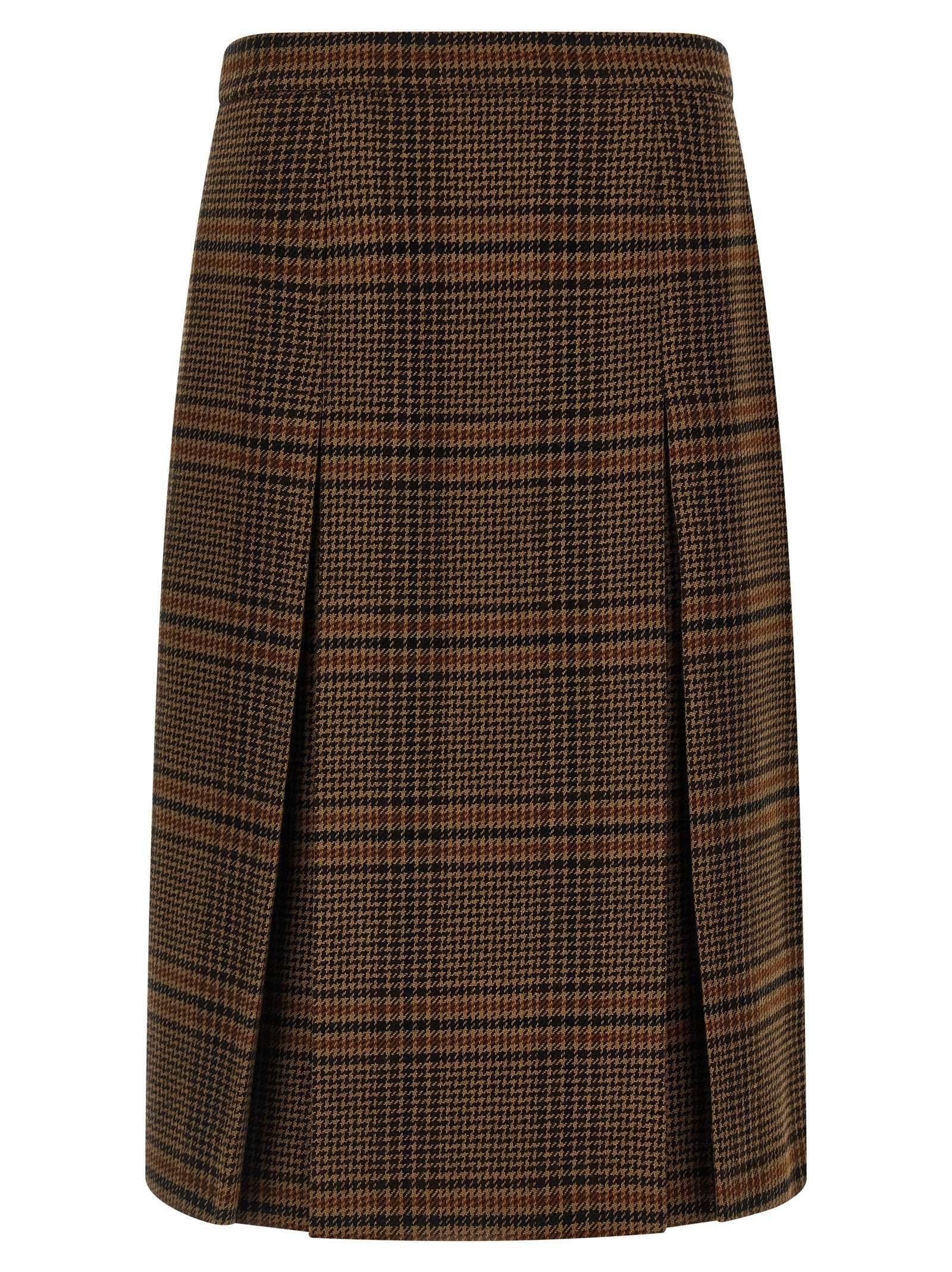 SAINT LAURENT - SAINT LAURENT - Prince of Wales skirt - Women’s Clothing