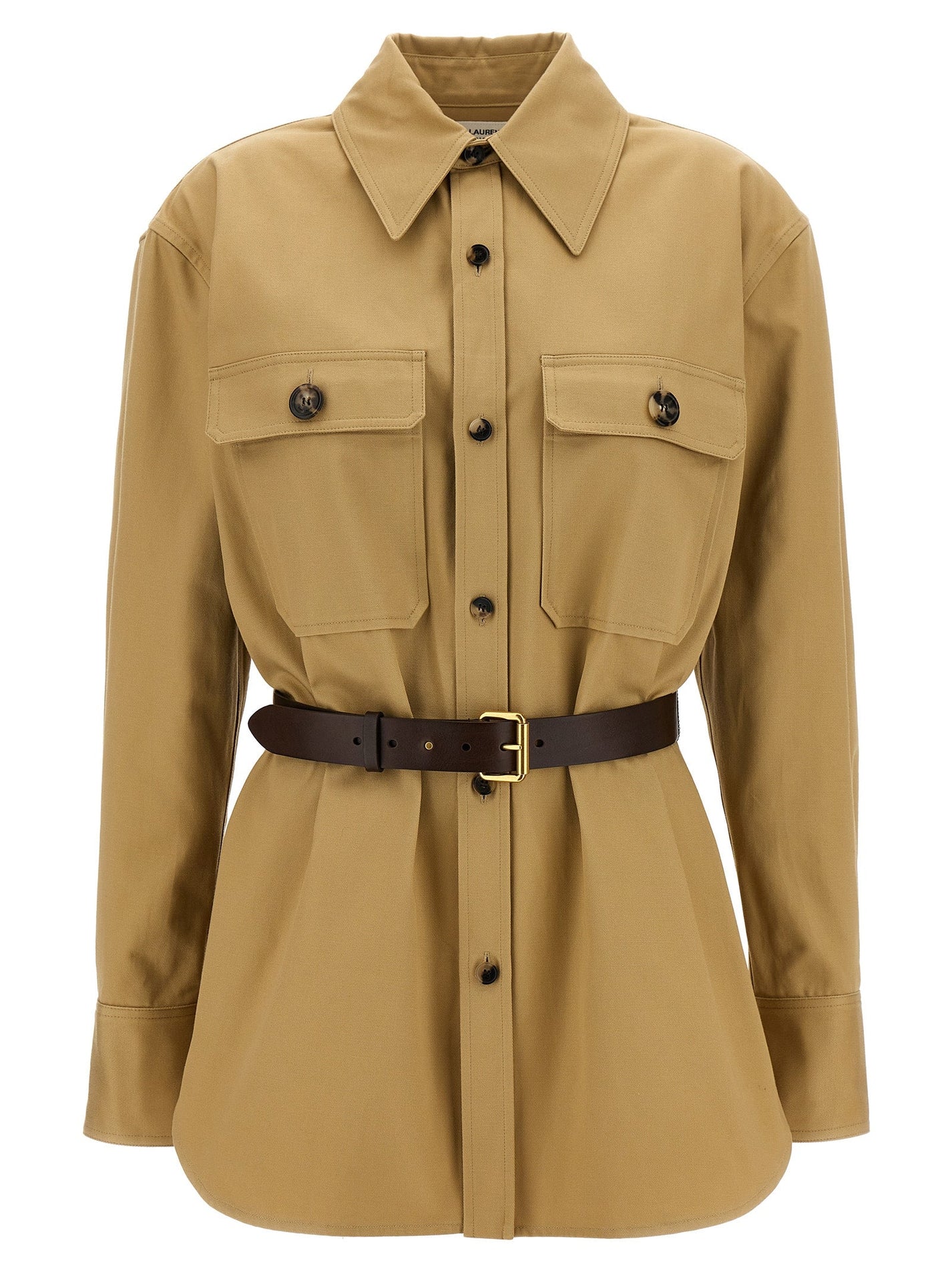 SAINT LAURENT - SAINT LAURENT - ’Saharienne’ shirt - Women’s Tops