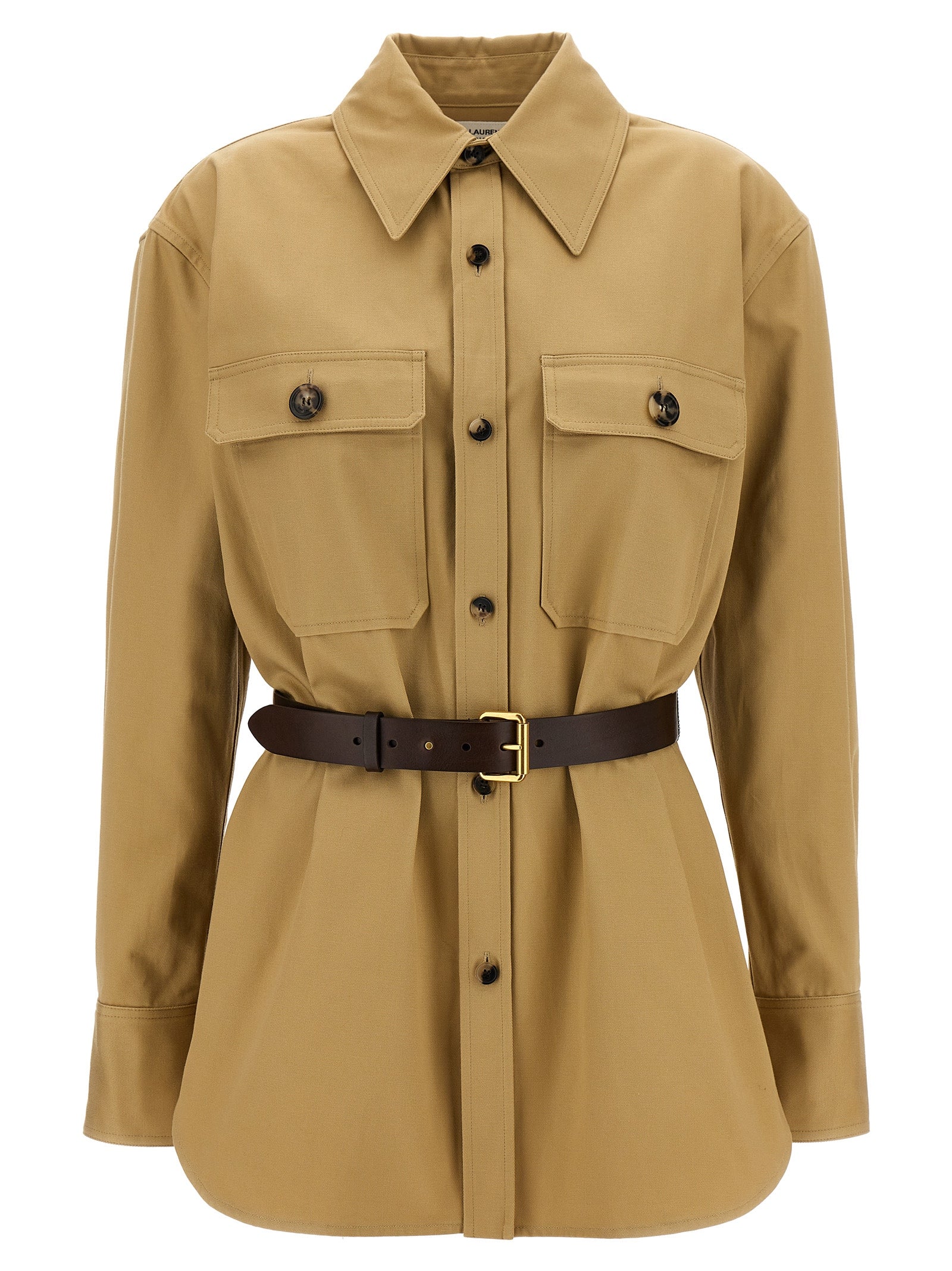 SAINT LAURENT - SAINT LAURENT - ’Saharienne’ shirt - Women’s Tops