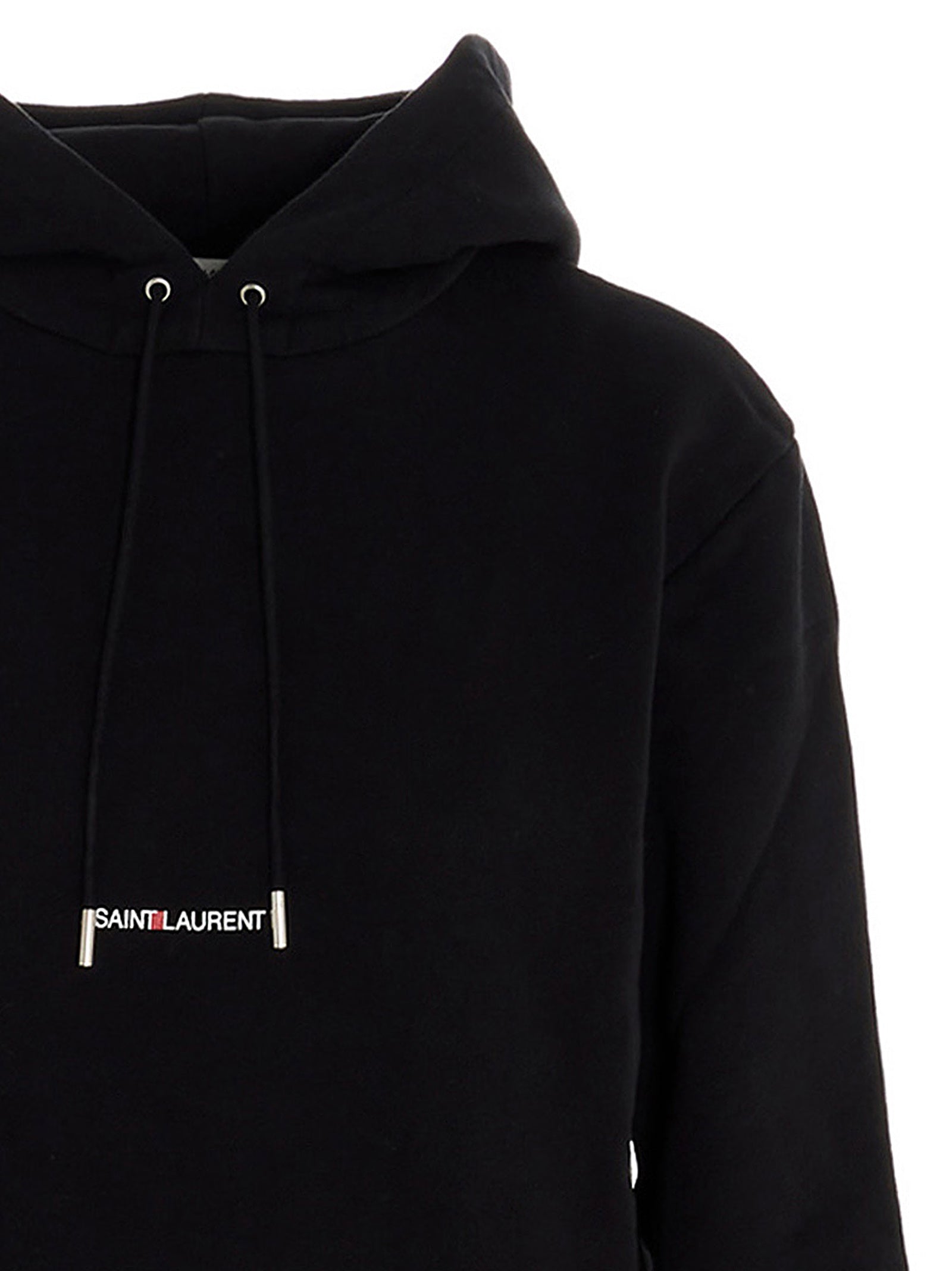 SAINT LAURENT - SAINT LAURENT - Logo print hoodie - Women’s Sweatshirts