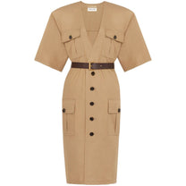 Saint Laurent - Saint Laurent Dresses Beige - Women’s Clothing