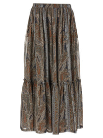 SAINT LAURENT - SAINT LAURENT - Paisley skirt - Women’s Clothing