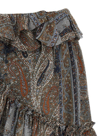 SAINT LAURENT - SAINT LAURENT - All over print skirt - Women’s Clothing