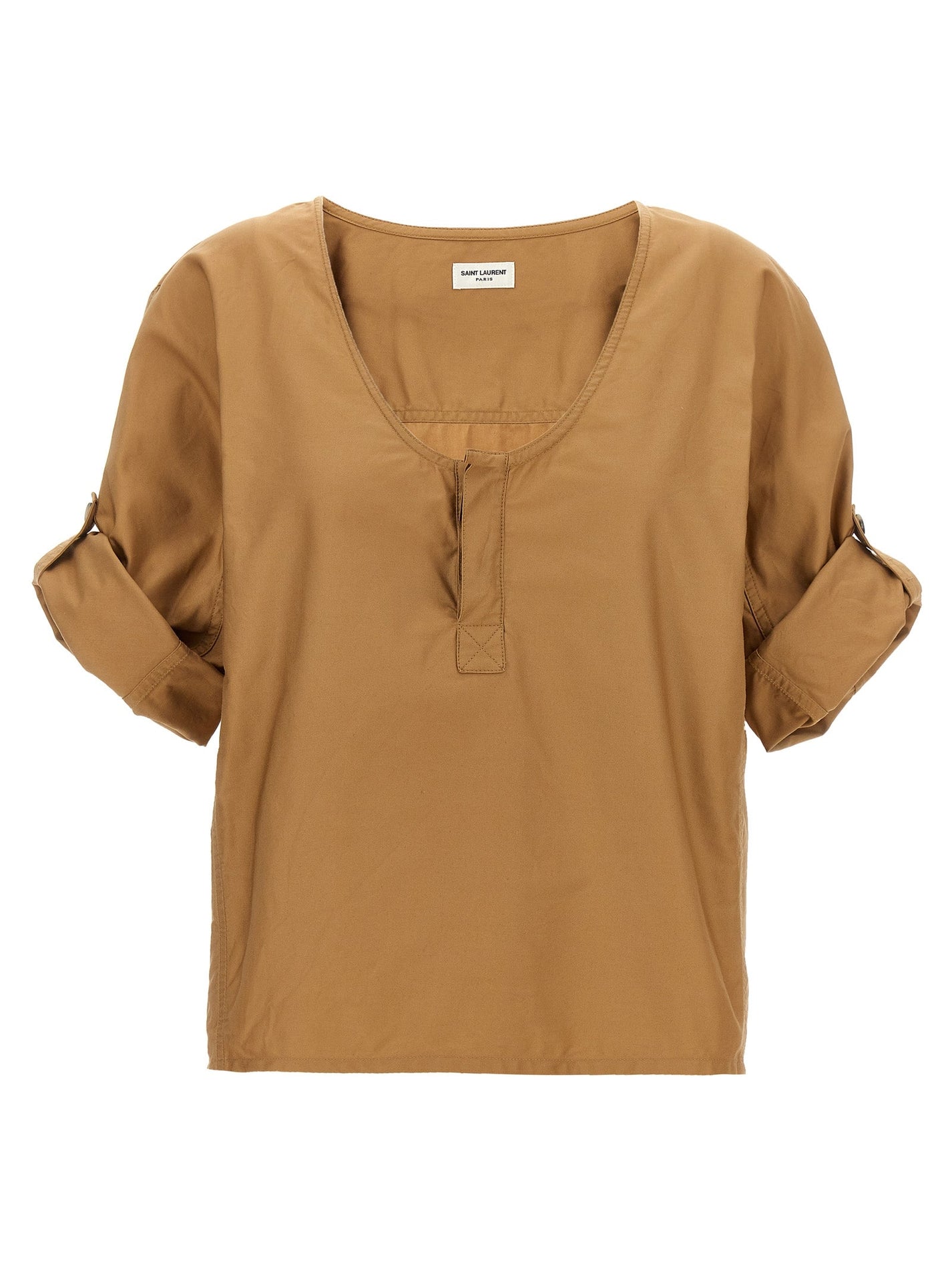 SAINT LAURENT - SAINT LAURENT - Twill blouse - Women’s Tops