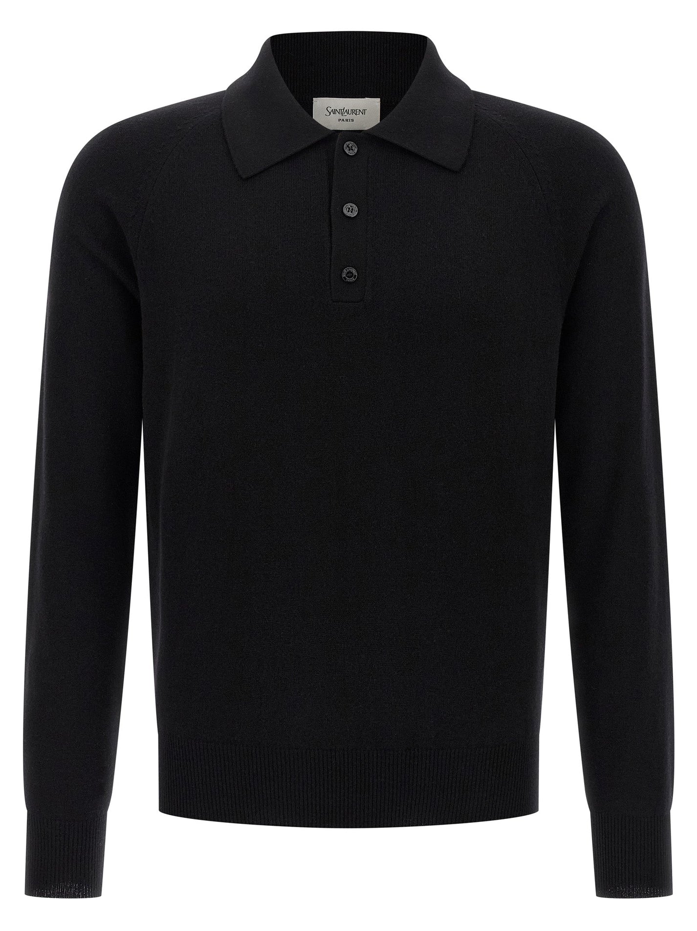 SAINT LAURENT - SAINT LAURENT - Wool polo shirt - Men’s Tops