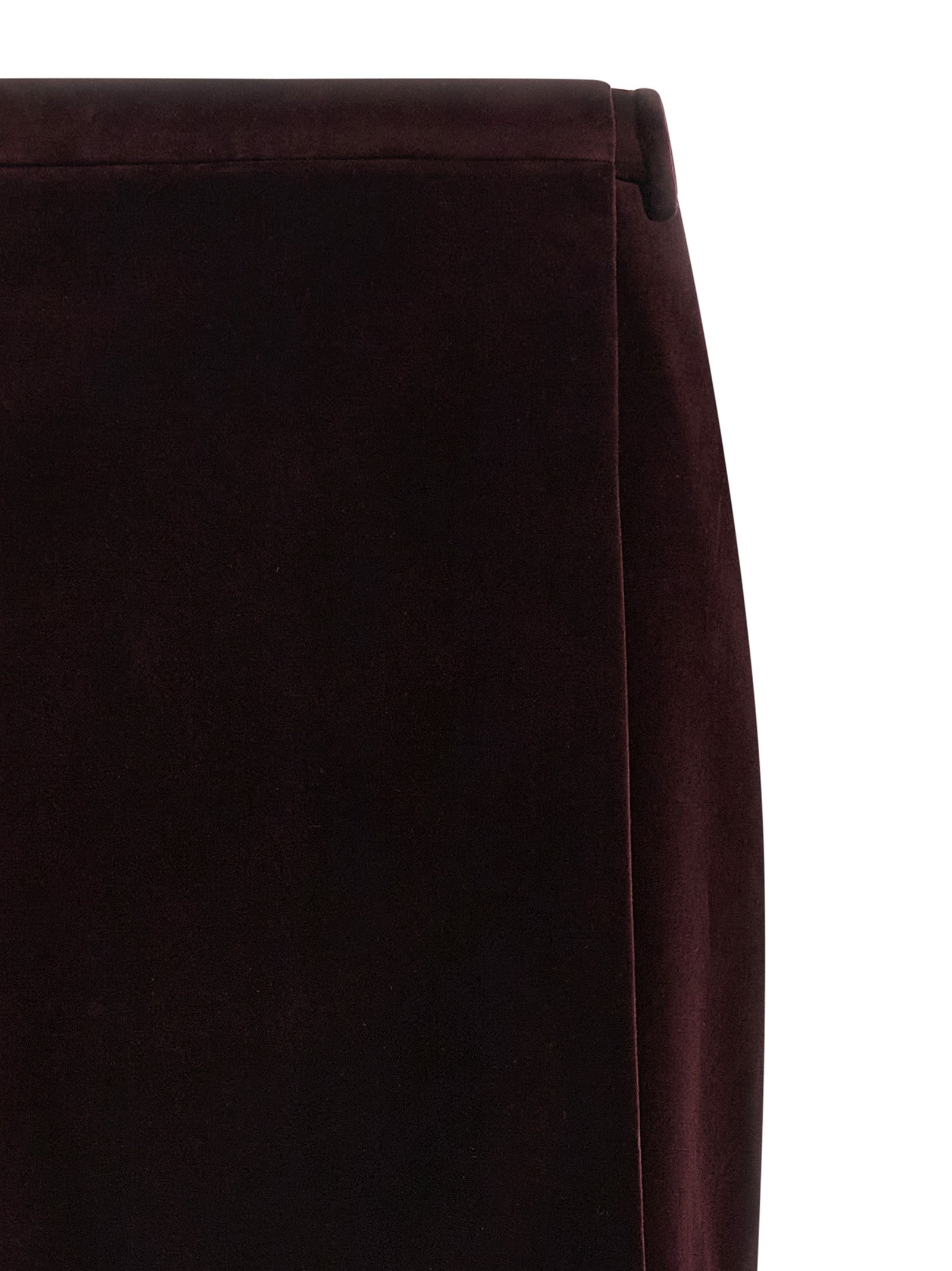 SAINT LAURENT - SAINT LAURENT - Velvet skirt - Women’s Bottoms