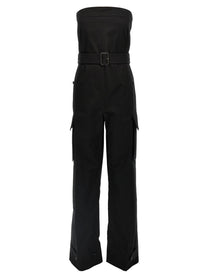 SAINT LAURENT - SAINT LAURENT - ’Cassandre’ bustier jumpsuit - Women’s Tops